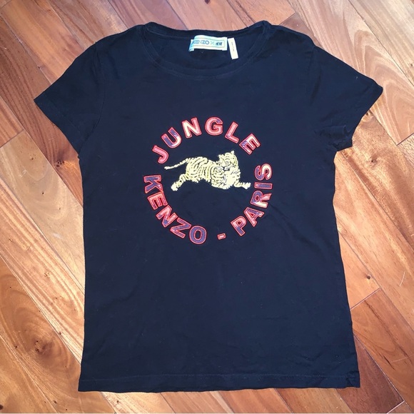 Kenzo Jungle Paris x H&M Tiger Embroidered T-Shirt - Picture 3 of 10